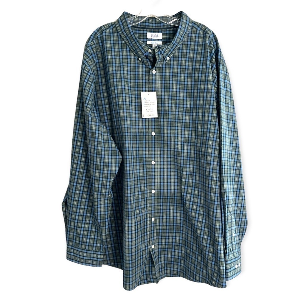 CROFT & Barrow Easy Care button down shirt size 4XB F-17